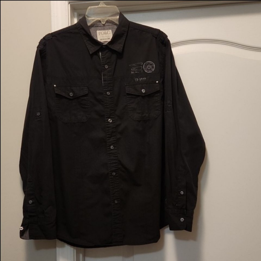 Paper Denim Aviator Shirt, Men's Large